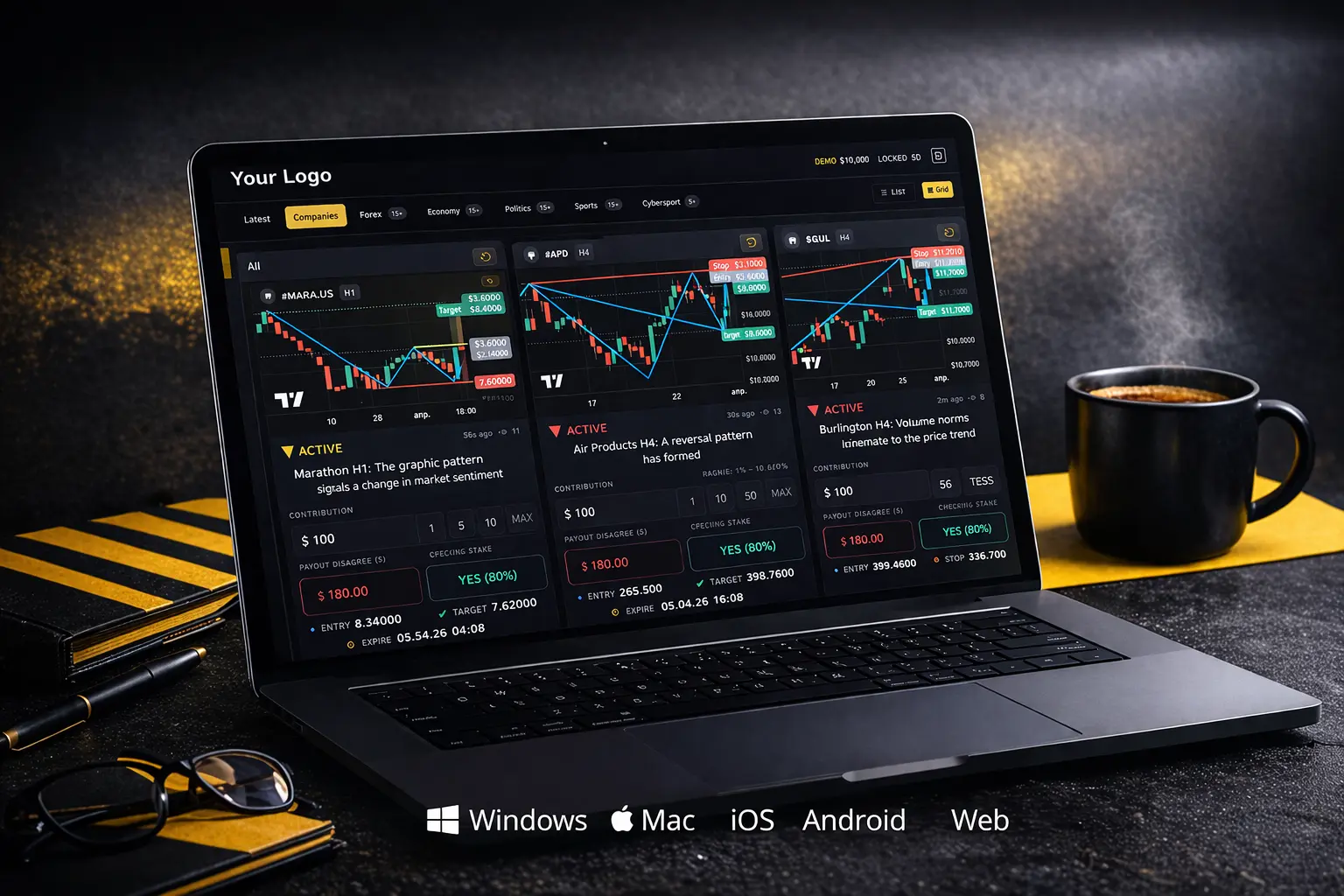 4Casto Desktop - Prediction Market Platform for Windows and Mac